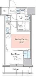 Urbanex深川木場 1DKの間取図画像