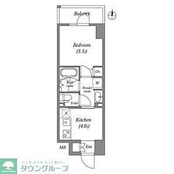 COSMOSGRACIARYogokuResidence 1Kの間取図画像