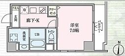 GradoSumiyoshi 1Kの間取図画像