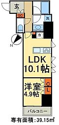 コンフォリア浅草橋 1LDKの間取図画像