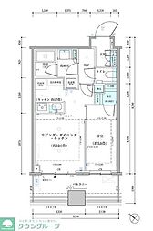 パークタワー勝どきサウス 1LDKの間取図画像