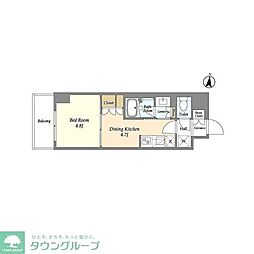 GRANPASEO清澄白河2 1DKの間取図画像