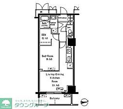 ParkAxis元浅草STAGE 1SLDKの間取図画像