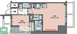 プレジオ西新井 1LDKの間取図画像
