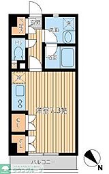 カワノマンション新小岩 7階ワンルームの間取り