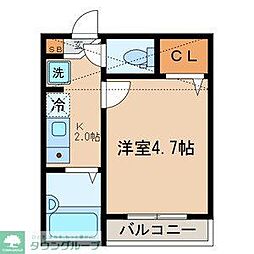 ソイ・メゾン梅田 2階1Kの間取り