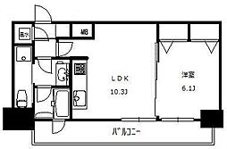 Panache 1LDKの間取図画像