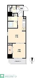 リテラス森下 1LDKの間取図画像
