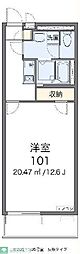 LEONEXT友 1Kの間取図画像