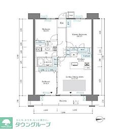 ロイヤルパークス西新井 3LDKの間取図画像