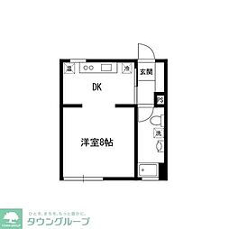 メゾン・ド・メルシー 1DKの間取図画像
