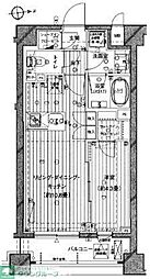 レジデンシャルSTATE南千住 1LDKの間取図画像