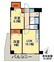 BelleEpoque 2LDKの間取図画像