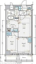MAXIV竹ノ塚 2DKの間取図画像