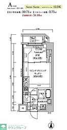 足立区東和2丁目マンション 1LDKの間取図画像