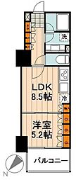 マークスタワー 1LDKの間取図画像