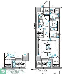DIPS西新井 1Kの間取図画像