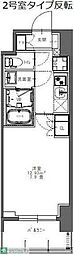 エス-レジデンス北千住reiz 1Kの間取図画像