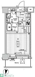 メイクスアート五反野 1Kの間取図画像
