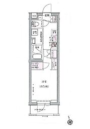 ジュイールパルフェ西新井 1Kの間取図画像