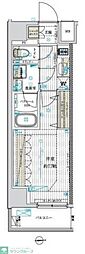 フュージョナル北綾瀬 1Kの間取図画像