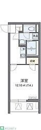 アムレット横川 1Kの間取図画像