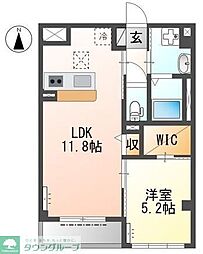 間取図画像 1LDK