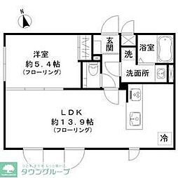 STRIPES 豪徳寺 1LDKの間取図画像