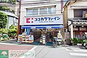 ココカラファイン喜多見店 徒歩11分。ドラックストア 860m