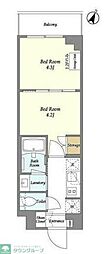 ベルファース駒沢三丁目 1DKの間取図画像
