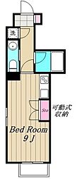 PRIMEURBAN三軒茶屋 ワンルームの間取図画像