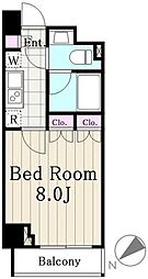 ステラメゾン三軒茶屋 1Kの間取図画像