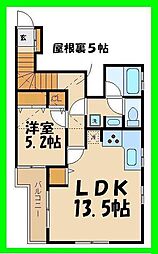 グリーンガーデン成城 1LDKの間取図画像