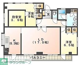 ミタムラビル 2SLDKの間取図画像