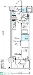 世田谷区北沢1丁目マンション 1DKの間取図画像
