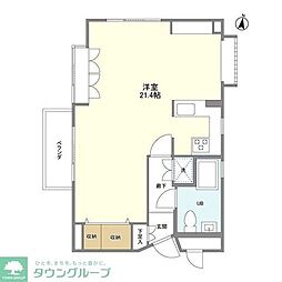 ホメスト池尻 ワンルームの間取図画像
