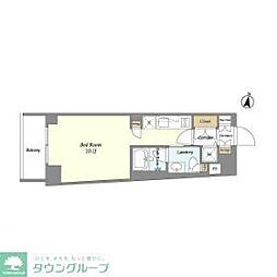 LaSante桜新町 1Kの間取図画像