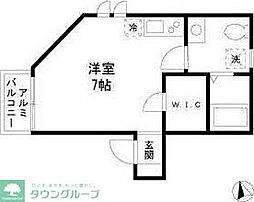 メゾンミツハシ ワンルームの間取図画像