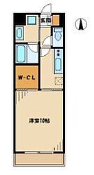 コンフォート中野島 1Kの間取図画像