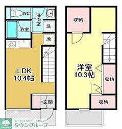 OAKTERRACE 1LDKの間取図画像