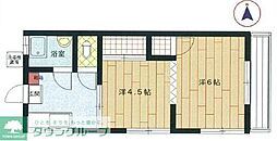 こよしコーポ 2階2Kの間取り