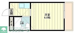 レジデンスATT立川 ワンルームの間取図画像