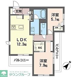 間取図画像 2LDK