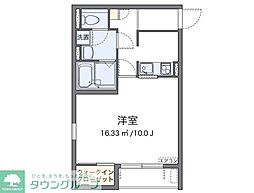 レオネクストトゥリーベル 1Kの間取図画像