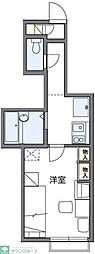 レオパレス雷塚2 1Kの間取図画像