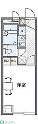 レオパレスハイアット国立 1Kの間取図画像