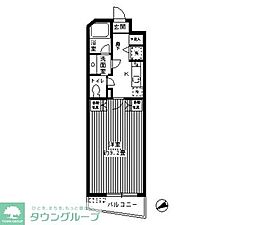 サンテラス吉祥寺 1Kの間取図画像