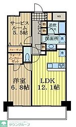 イストワール 2LDKの間取図画像