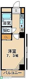 府中プレイス 1Kの間取図画像