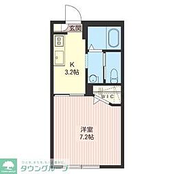 C'estlaVieE 1Kの間取図画像